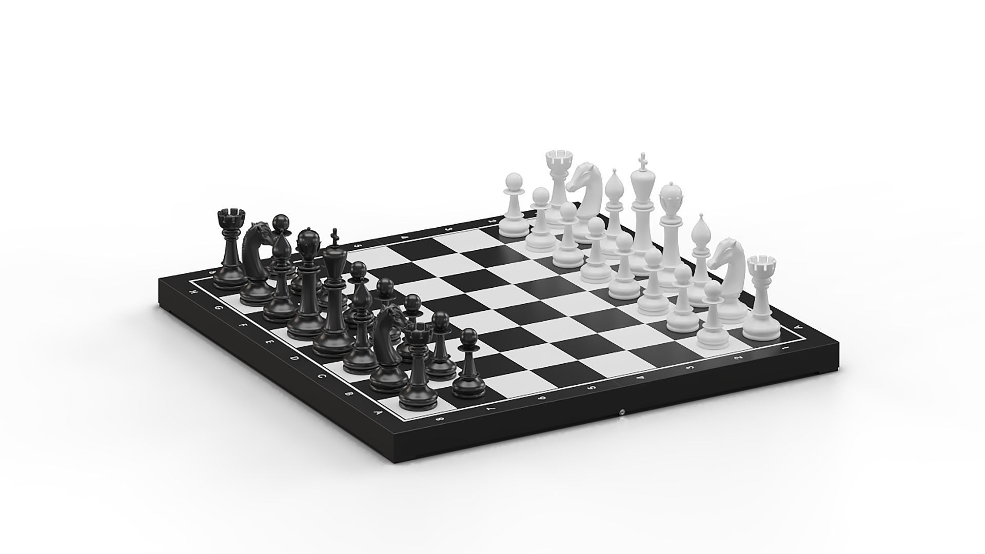 Chess Board 3D model_6
