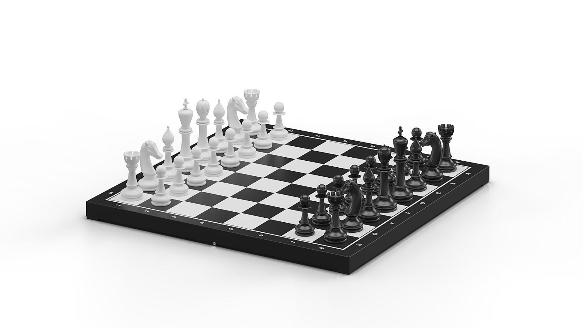 Chess Board 3D model_10