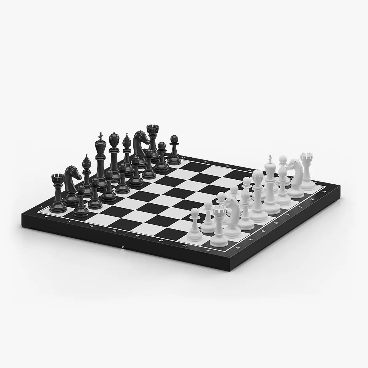 Chess Board 3D model_0