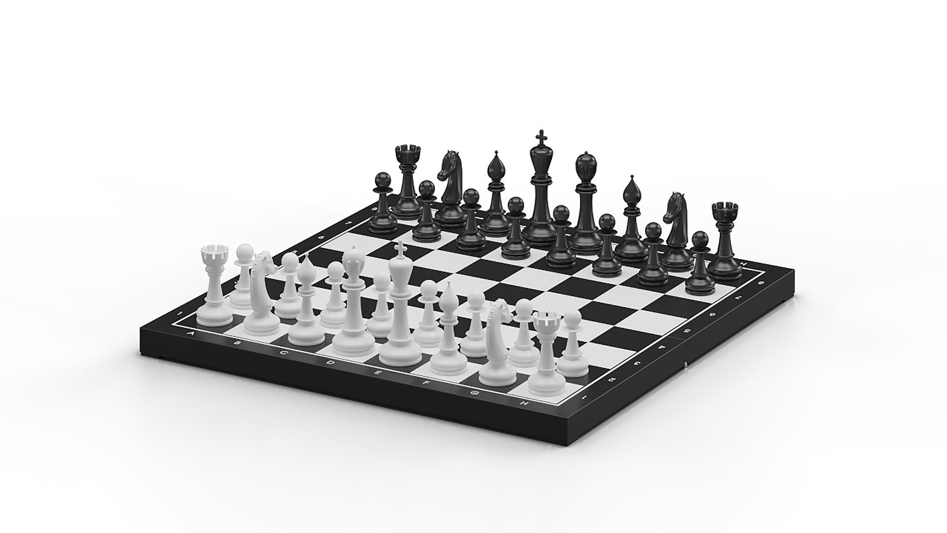 Chess Board 3D model_13