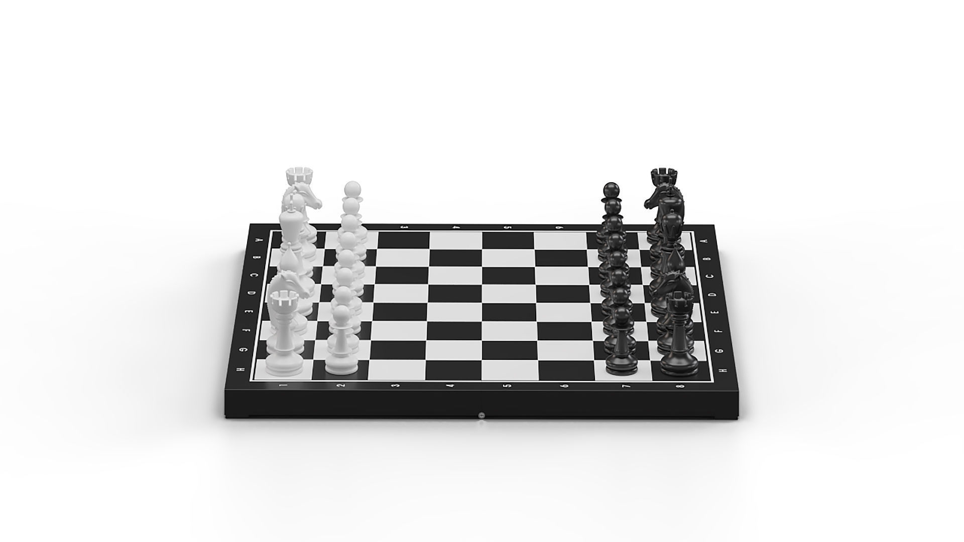 Chess Board 3D model_11