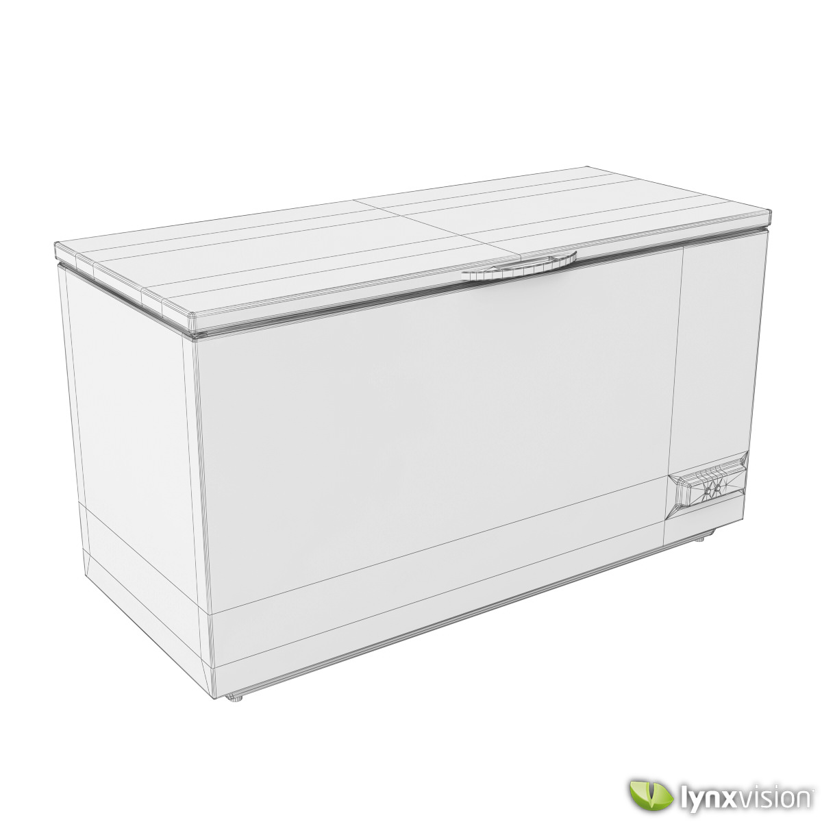 Electrolux Chest Freezer 3D model_3