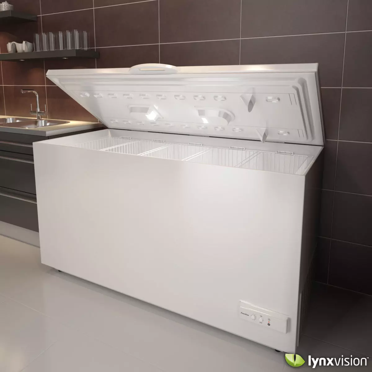 Electrolux Chest Freezer 3D model_0