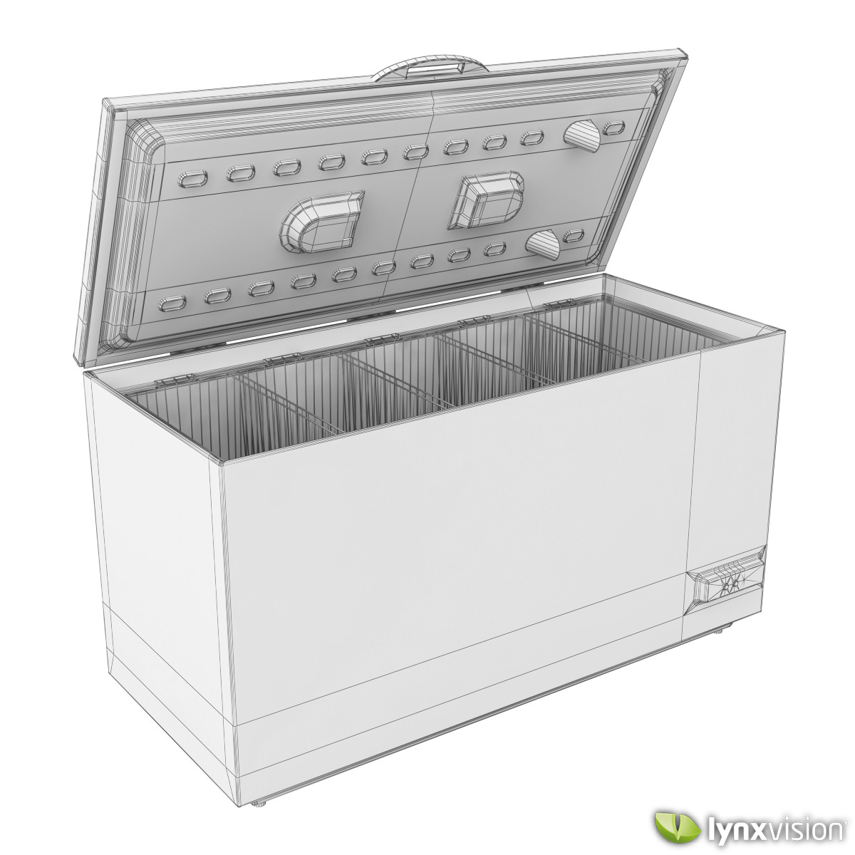 Electrolux Chest Freezer 3D model_4