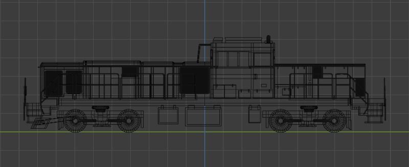 DD200 Locomotive model without interior Free 3D model_2
