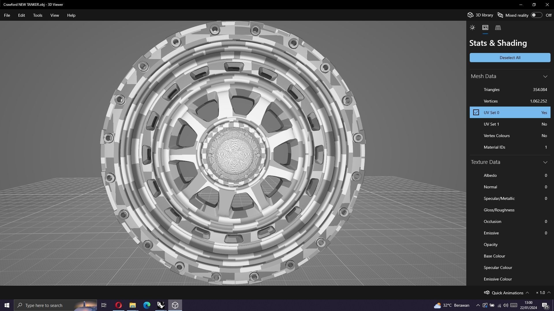 Tank Wheels M1 3D model_12