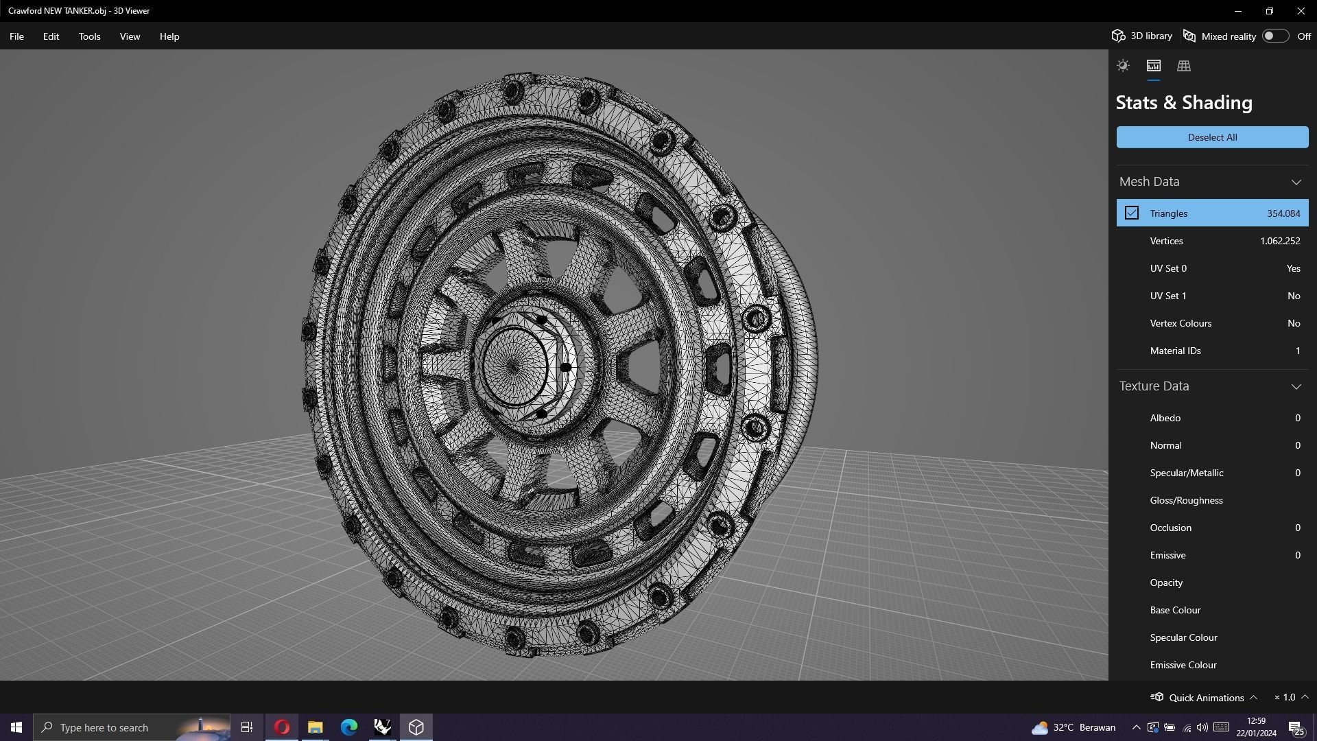 Tank Wheels M1 3D model_10