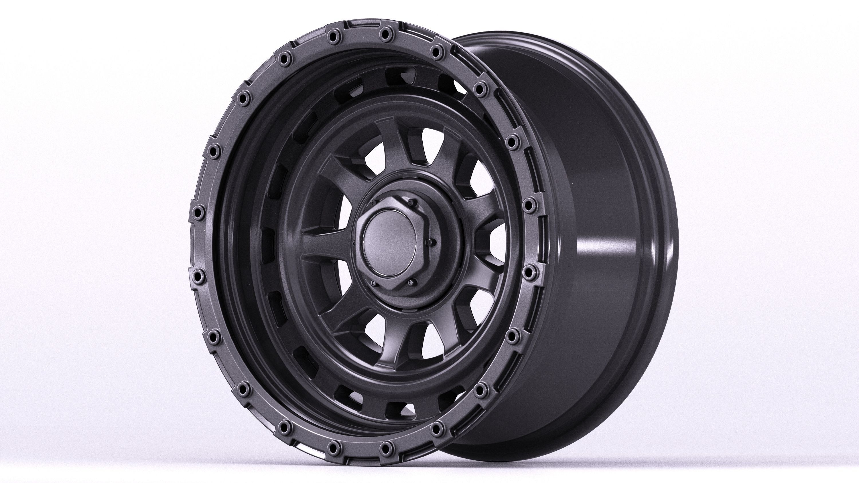 Tank Wheels M1 3D model_3