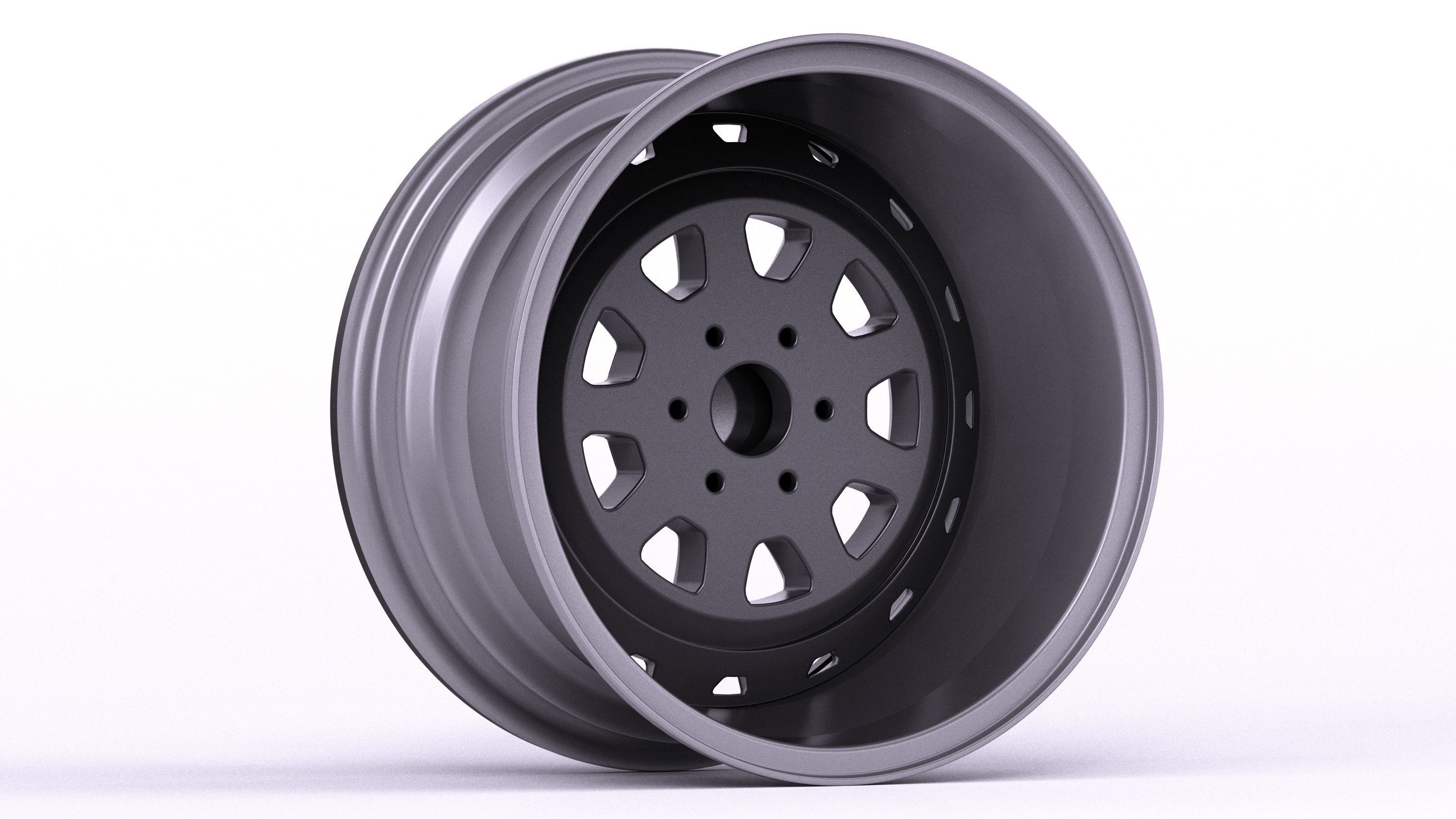 Tank Wheels M1 3D model_9