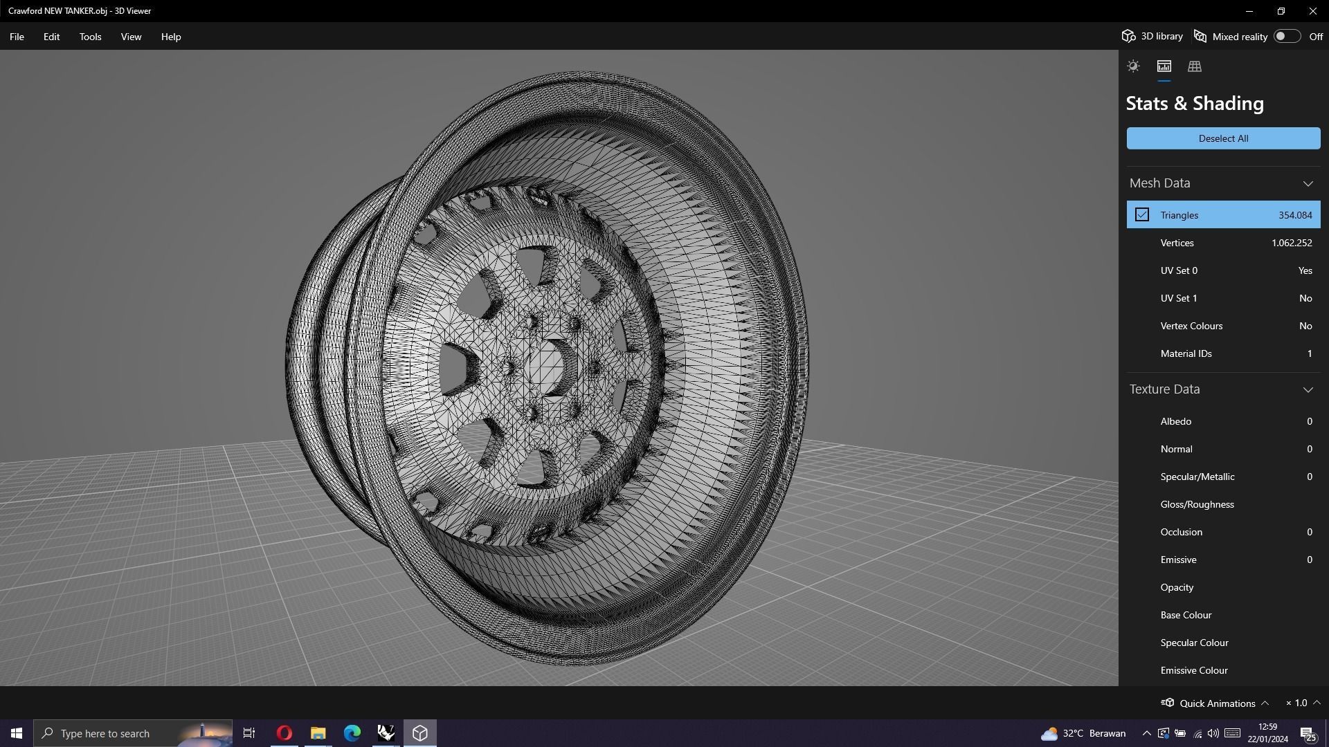 Tank Wheels M1 3D model_11