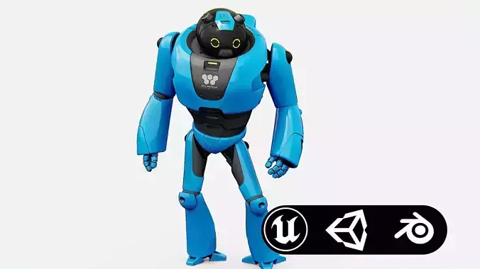 TOY BOT TILO Rigged for Unreal Engine - Unity - MIXAMO 3D model