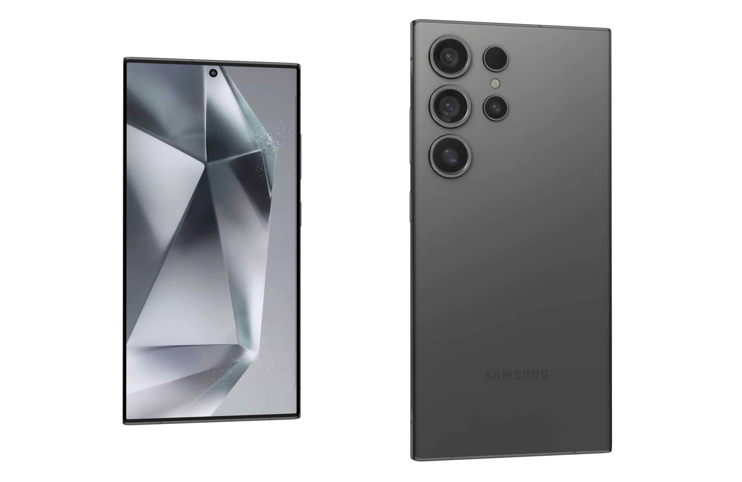 Samsung Galaxy S24 Ultra Titanium Black Crystal 3D model_7