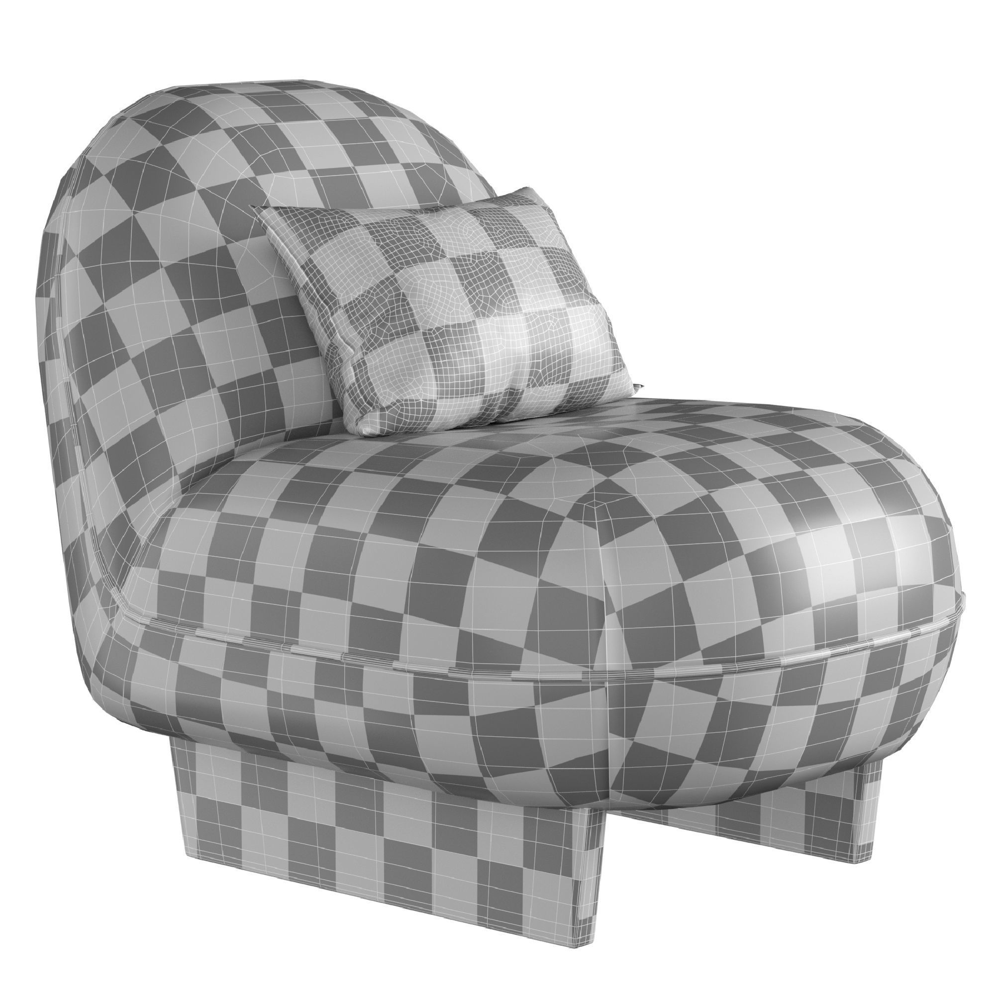 Ingrid Sherpa Chair 3D model_3