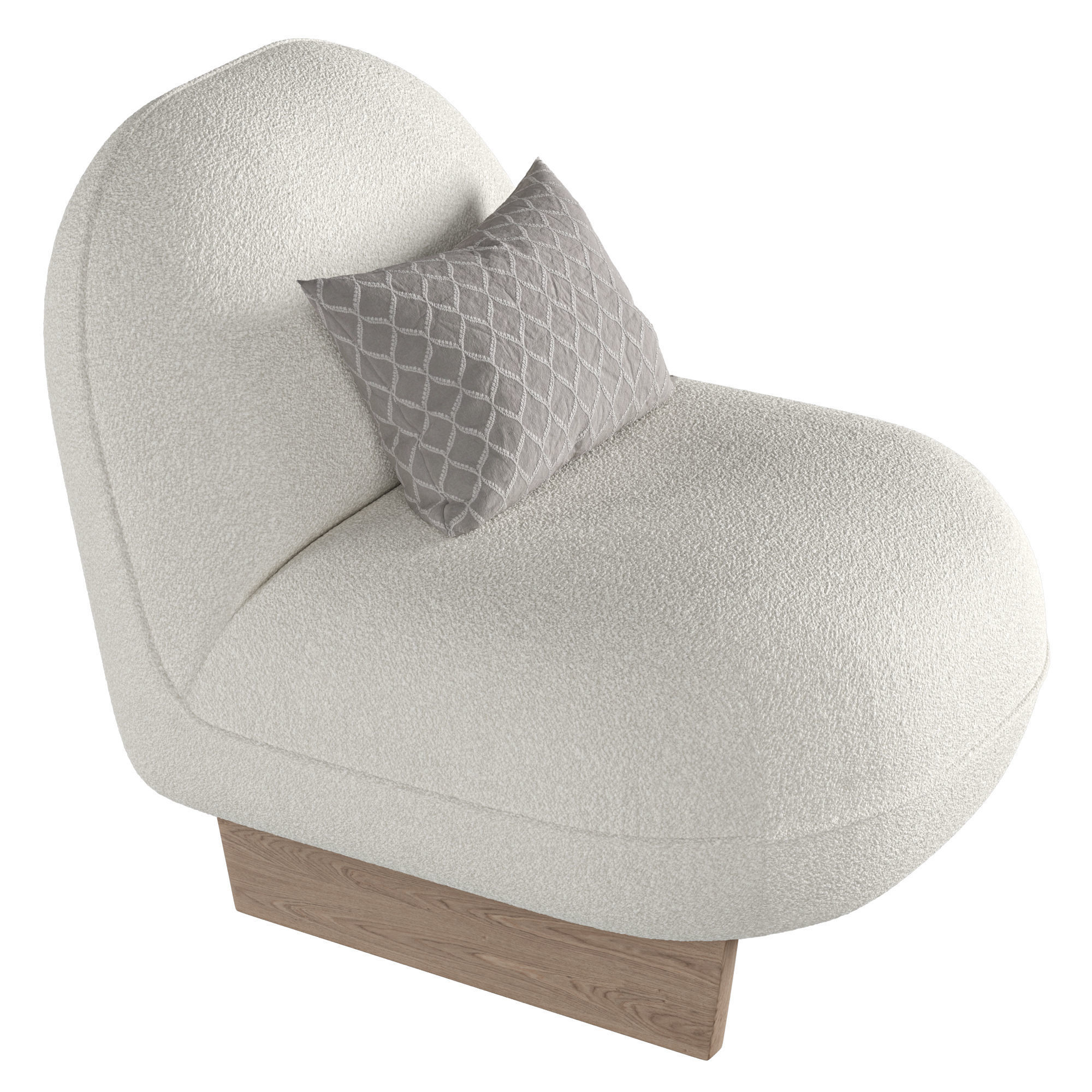 Ingrid Sherpa Chair 3D model_1