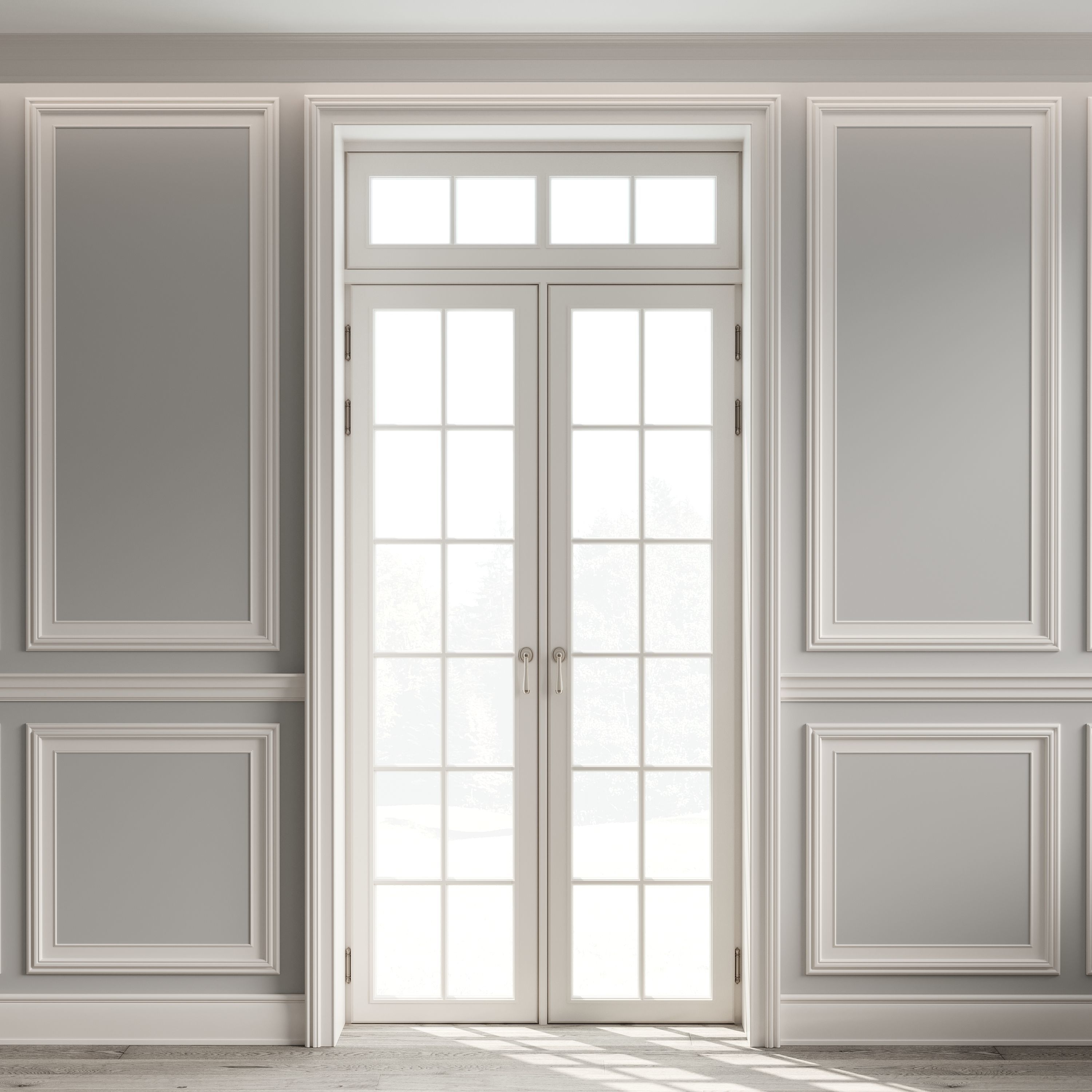 Classic door 3 3D model_1