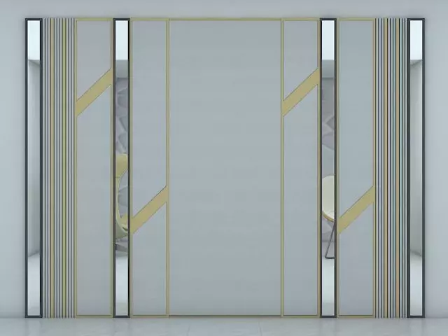Bed Head Paneling 3D model