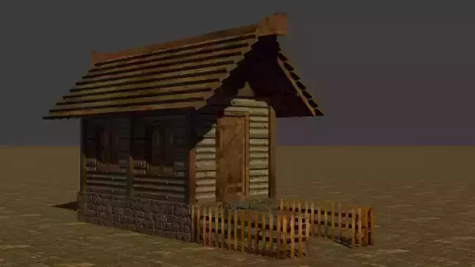 Medieval House 5 Free low-poly 3D model