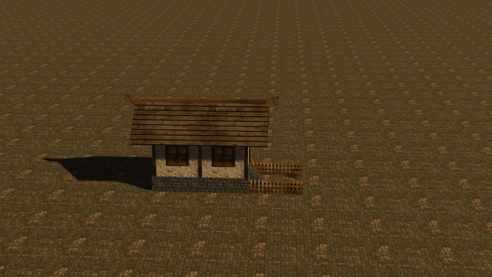 Medieval House 3 Free low-poly 3D model_6