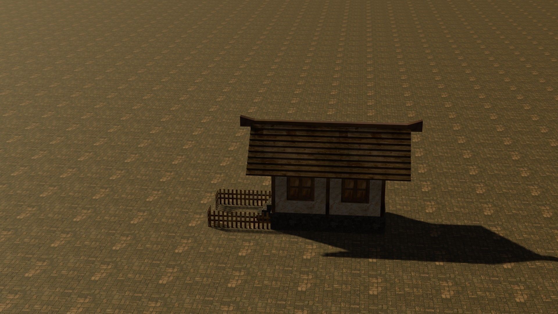 Medieval House 3 Free low-poly 3D model_9