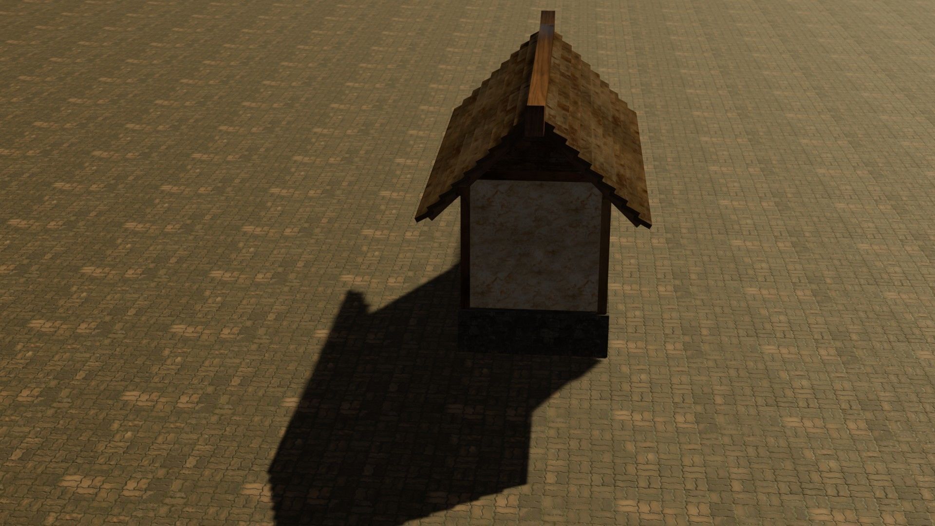 Medieval House 3 Free low-poly 3D model_15