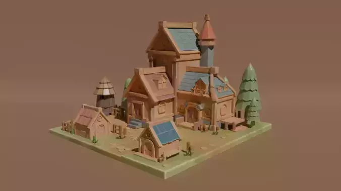 Stylized Village 