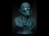 Skull lamp with Irish hat and open eyes 3D print model_1