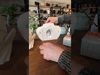 Skull lamp with Irish hat and open eyes 3D print model_2