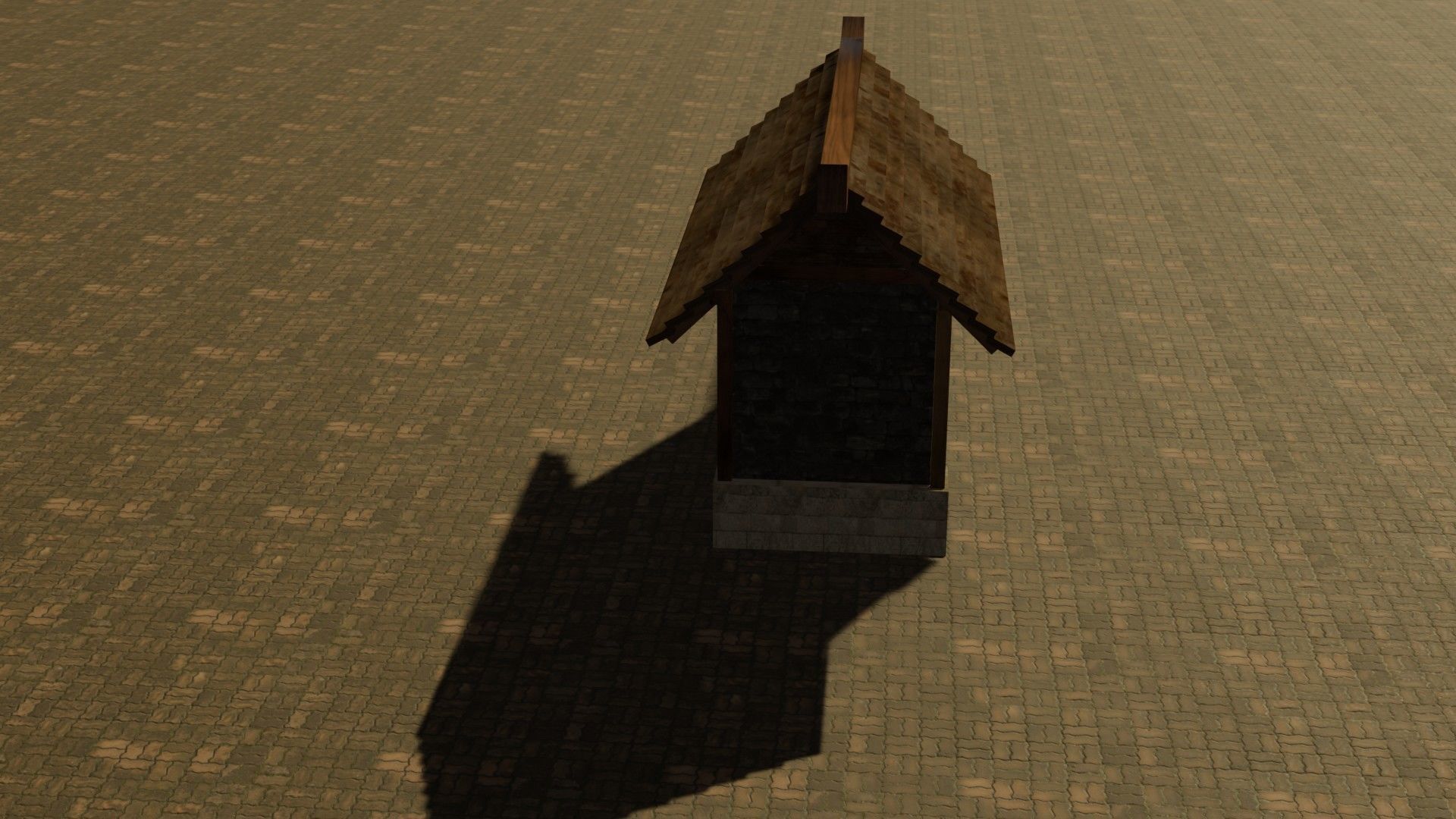 Medieval House 14 Free low-poly 3D model_15