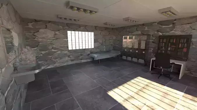 Dungeon Prison Low-poly 3D model