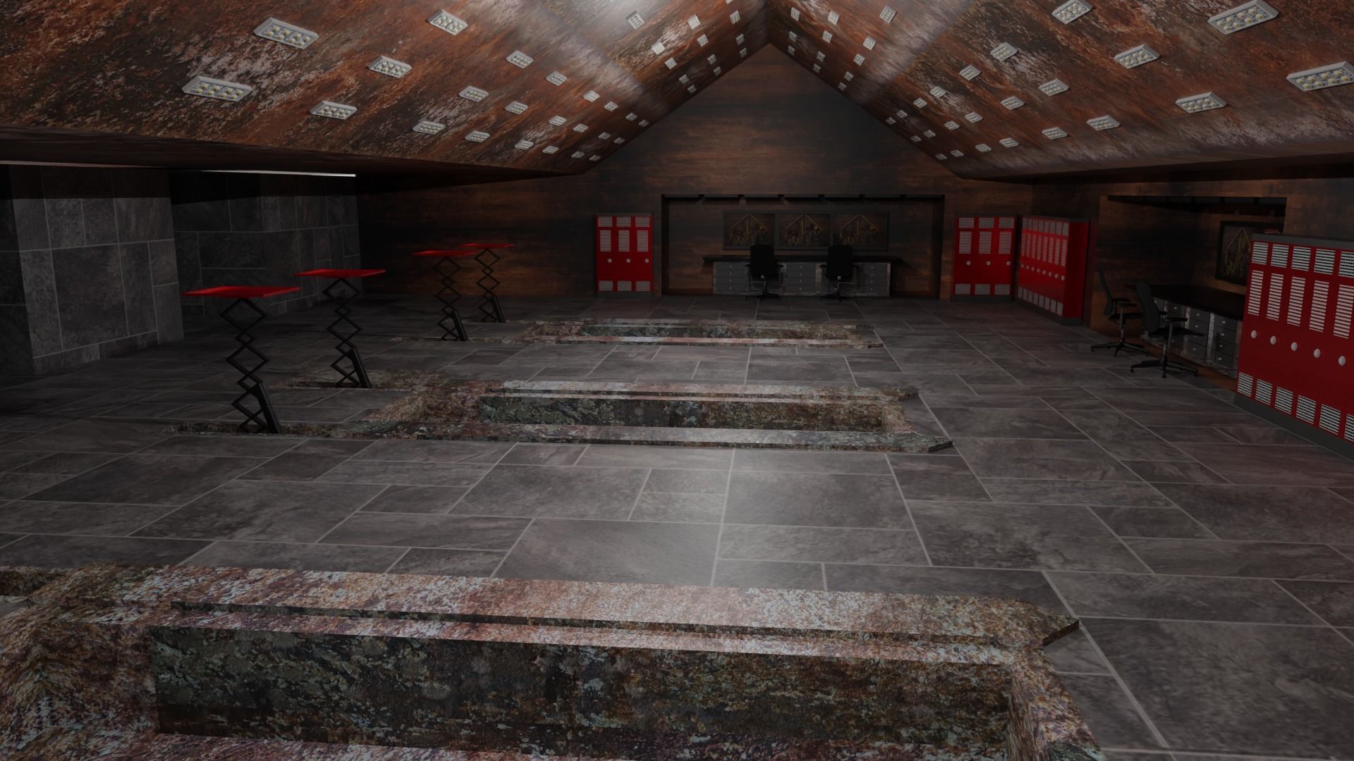 Car Repair Shop Low-poly 3D model_4