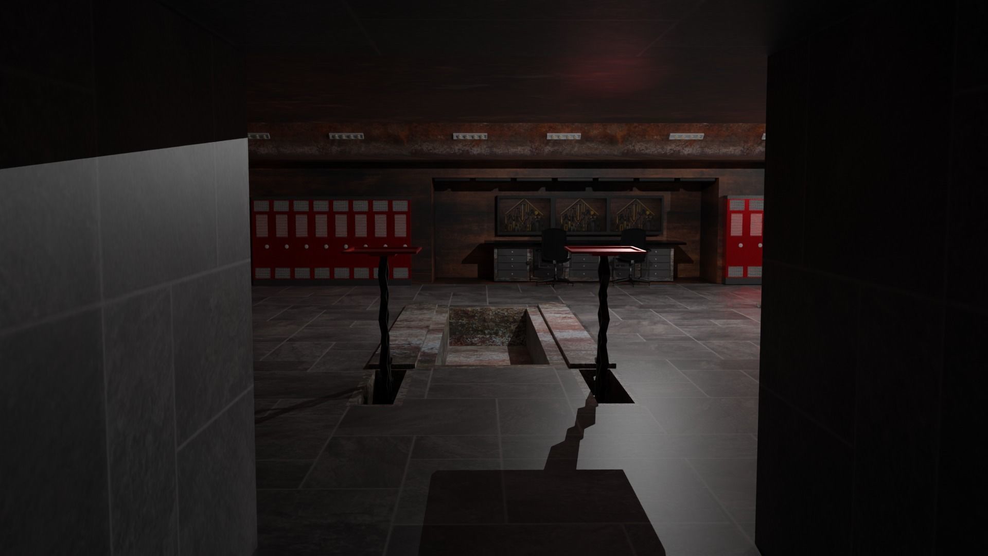 Car Repair Shop Low-poly 3D model_3