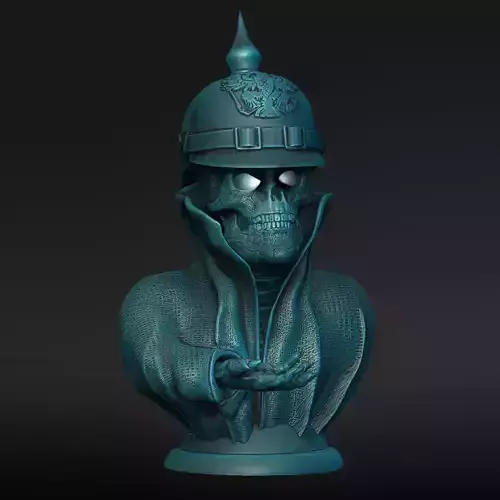 Skull lamp with pimple hat  open eyes