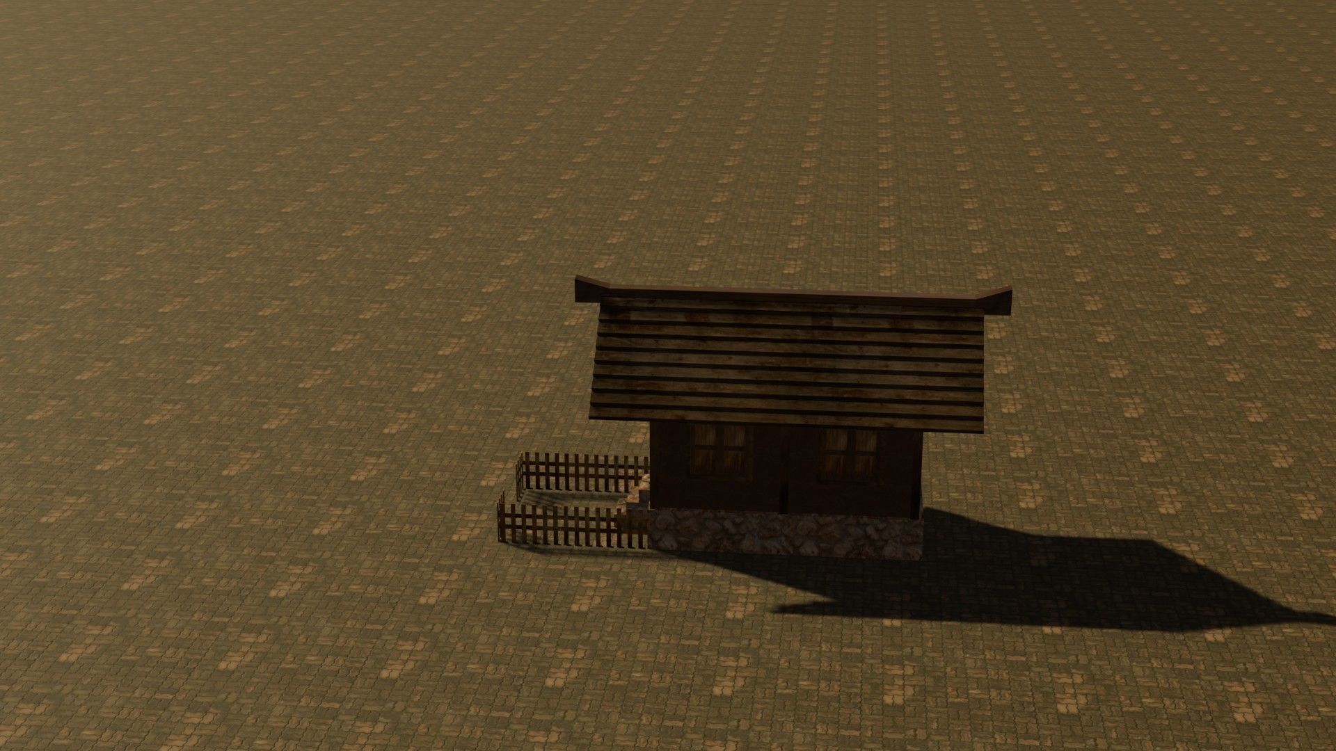 Medieval House 12 Free low-poly 3D model_9