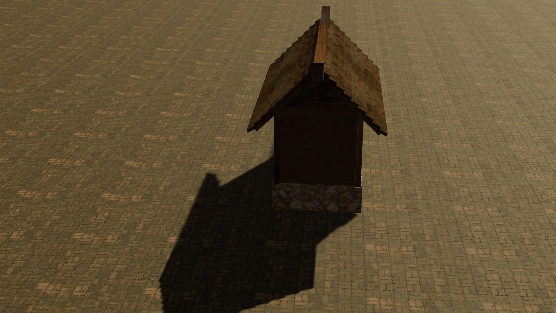 Medieval House 12 Free low-poly 3D model_15