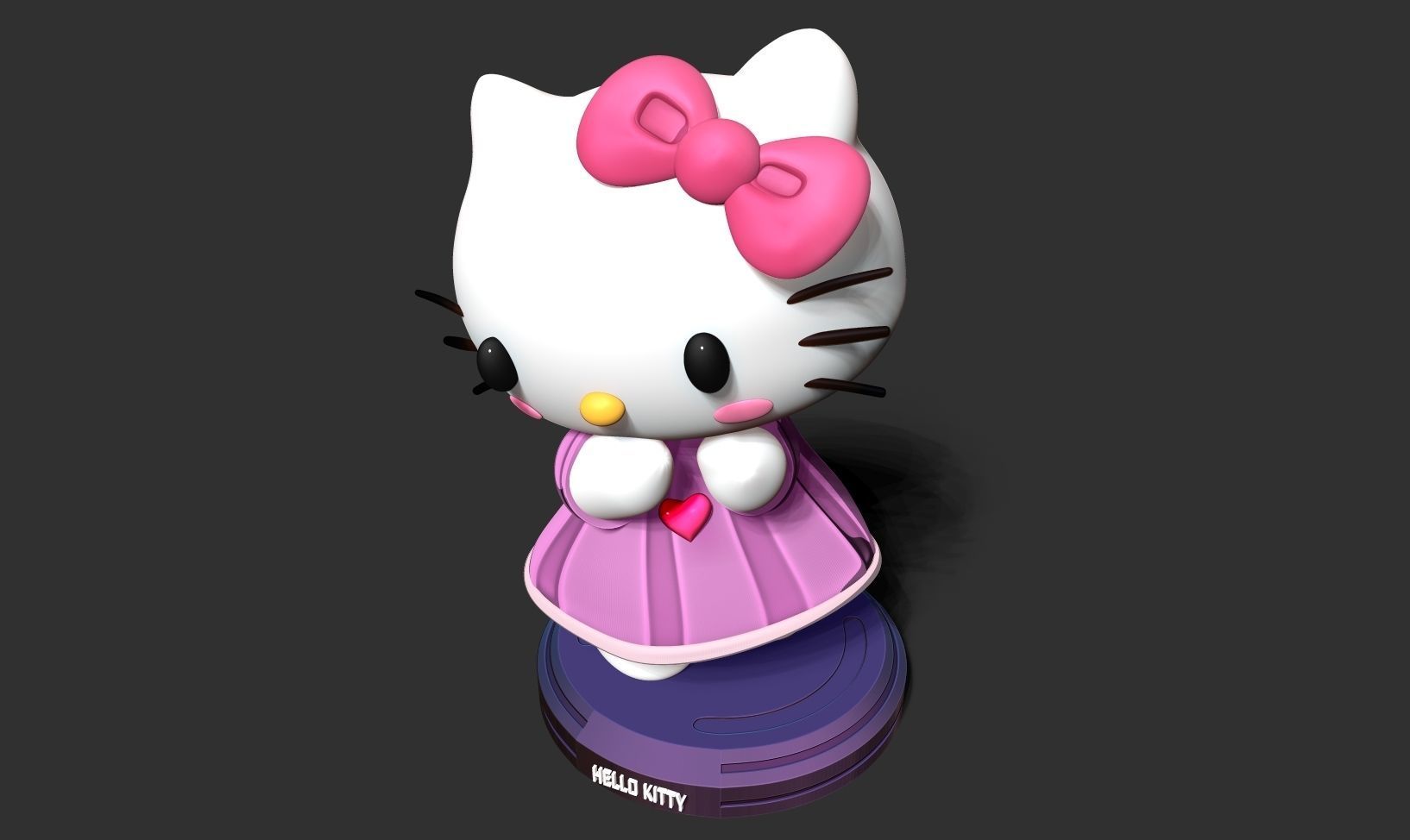 Hello Kitty is a ballerina 3D print model_15