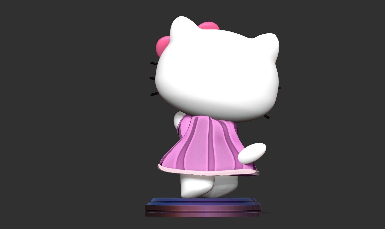 Hello Kitty is a ballerina 3D print model_4