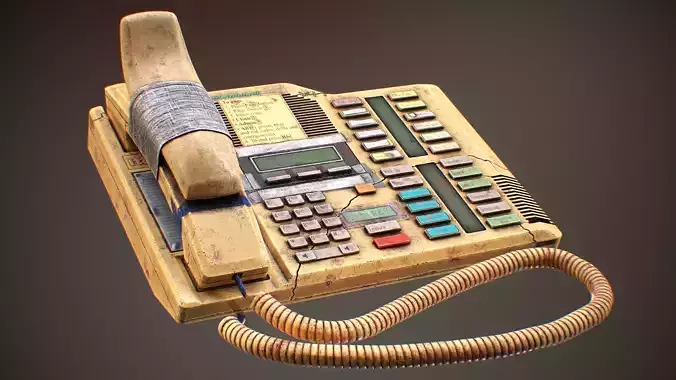 OFFICE PHONE Nortel NT8B40 M7324 by mkaplunow Low-poly 3D model