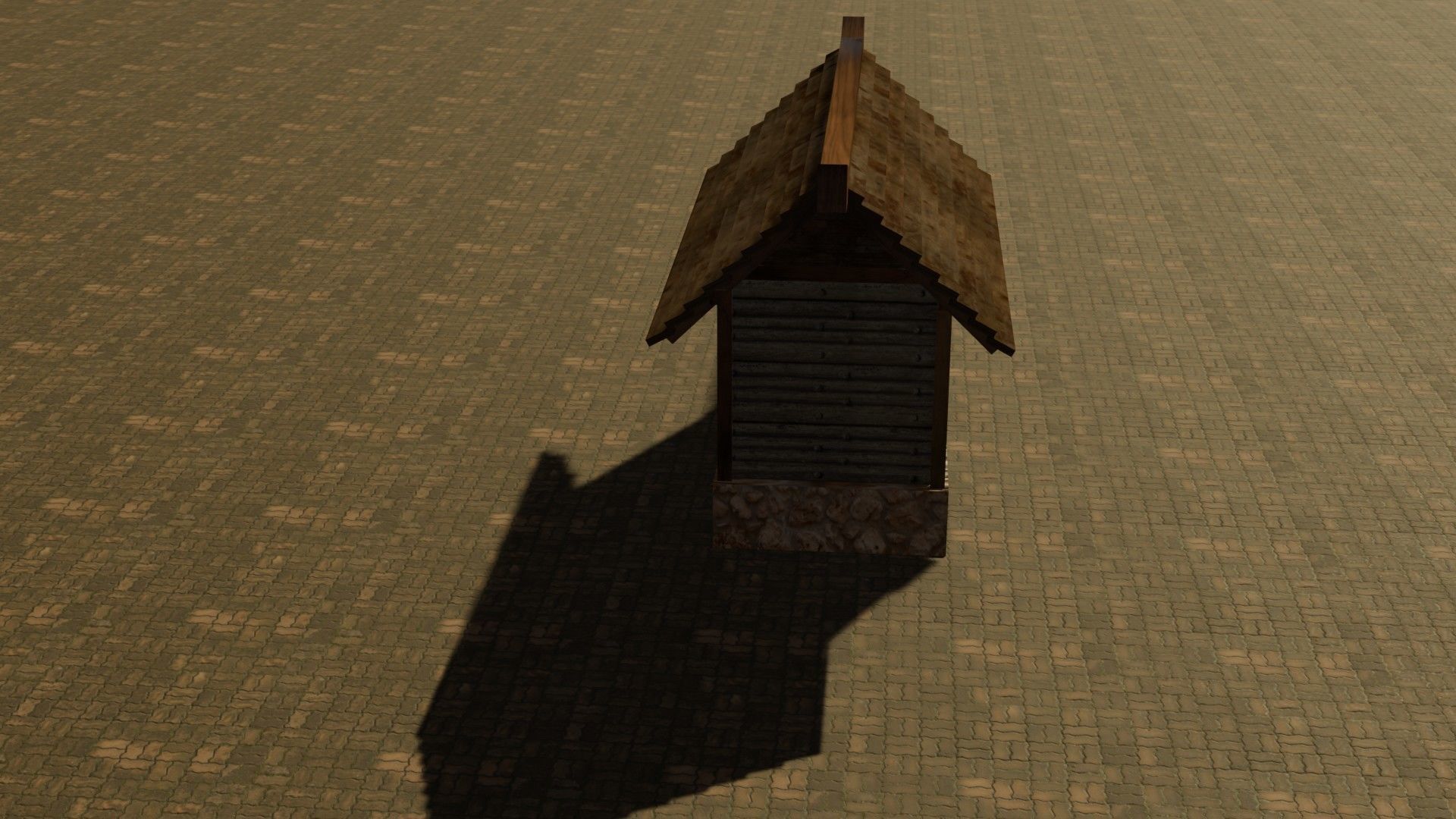 Medieval House 11 Free low-poly 3D model_15