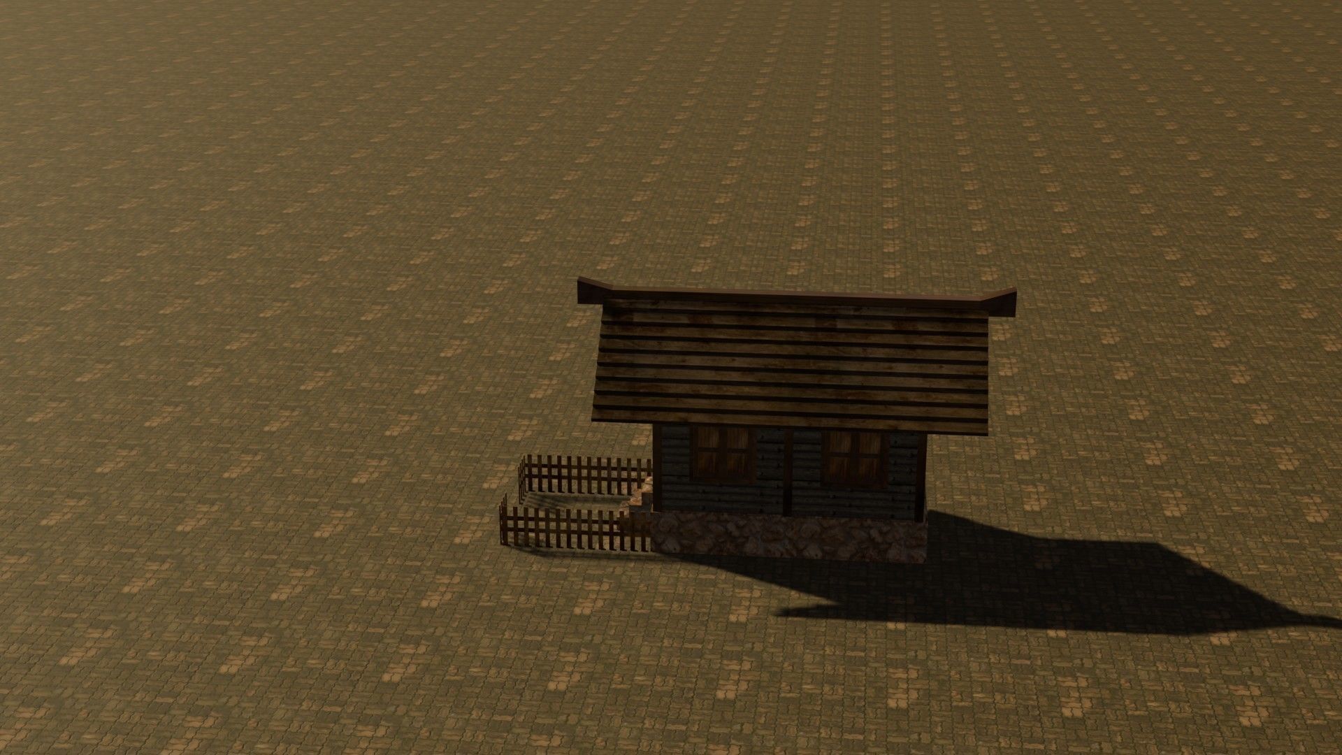 Medieval House 11 Free low-poly 3D model_9