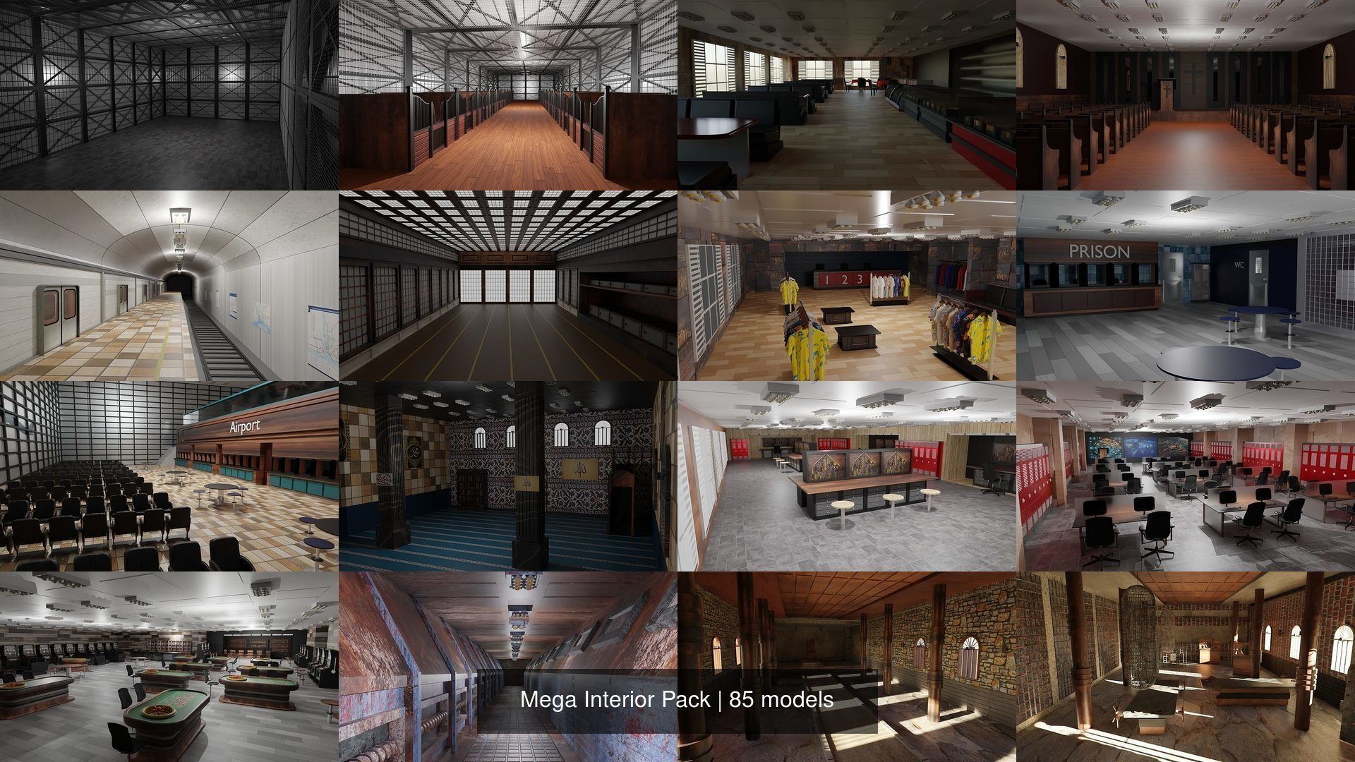 Mega Interior Pack 3D Model Collection_4