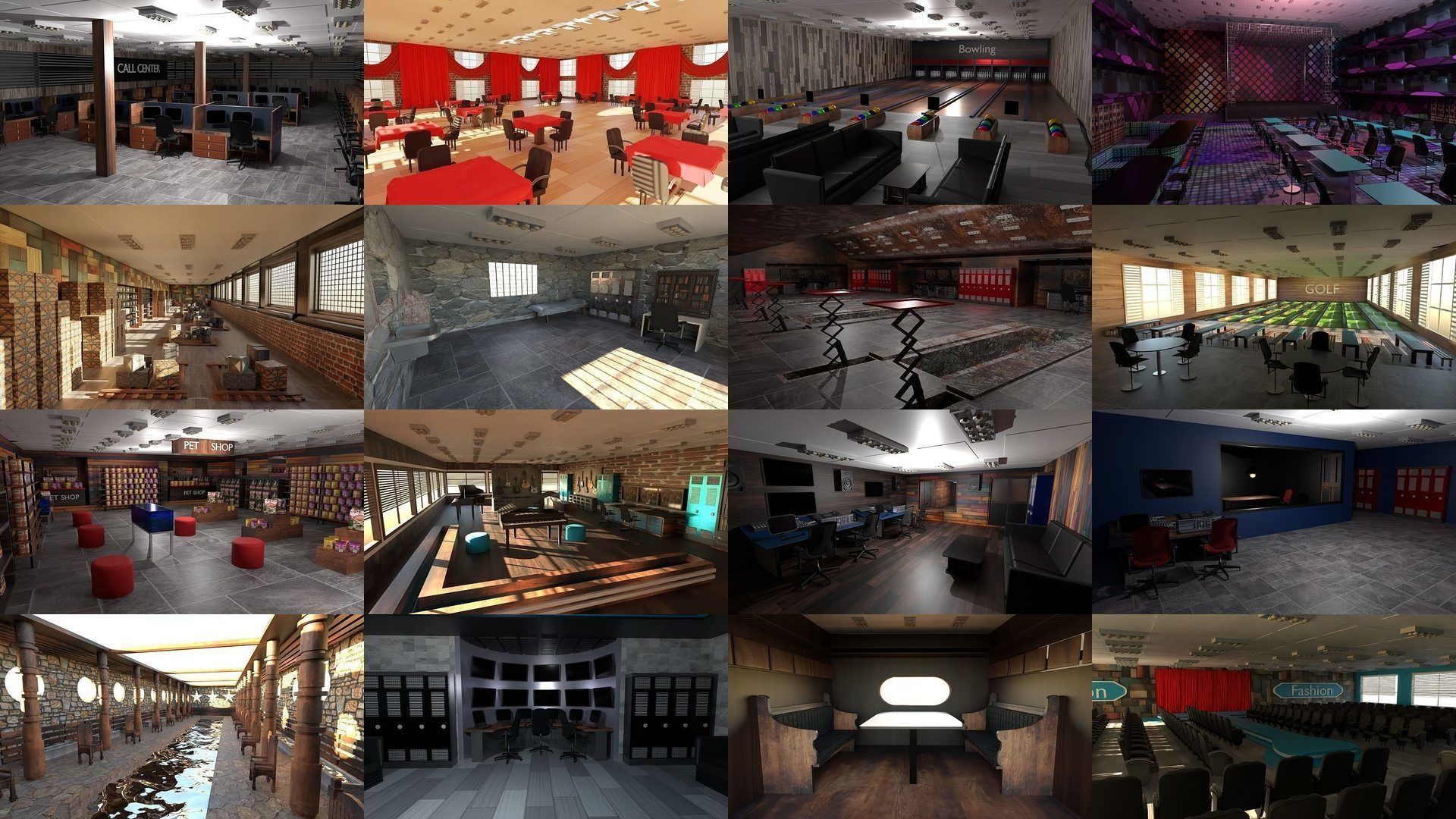 Mega Interior Pack 3D Model Collection_9