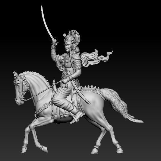 God Kalki Avtar Model 3D print model_3