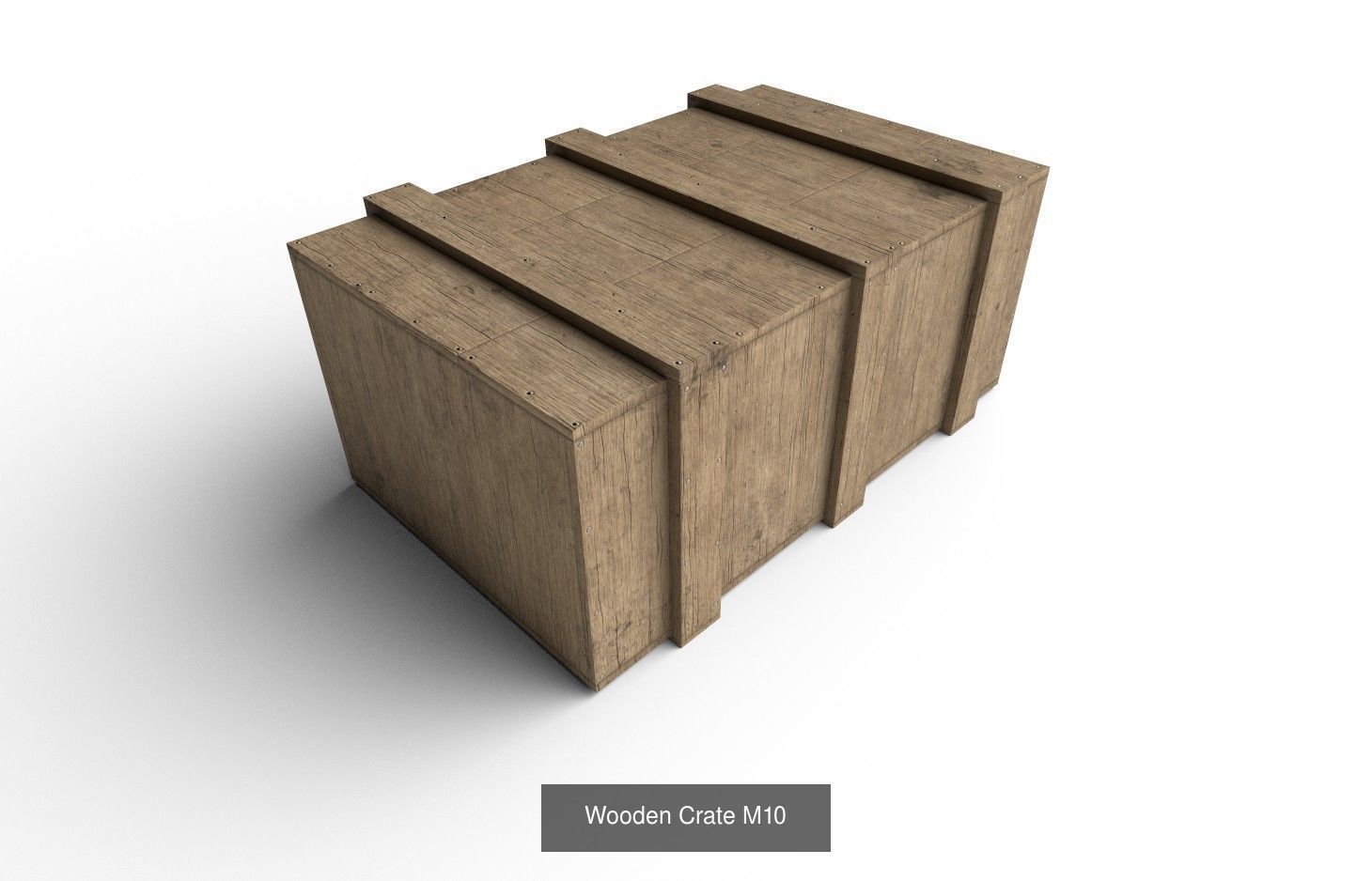  Wooden Crate Col01  - 10 Models 3D Model Collection_5