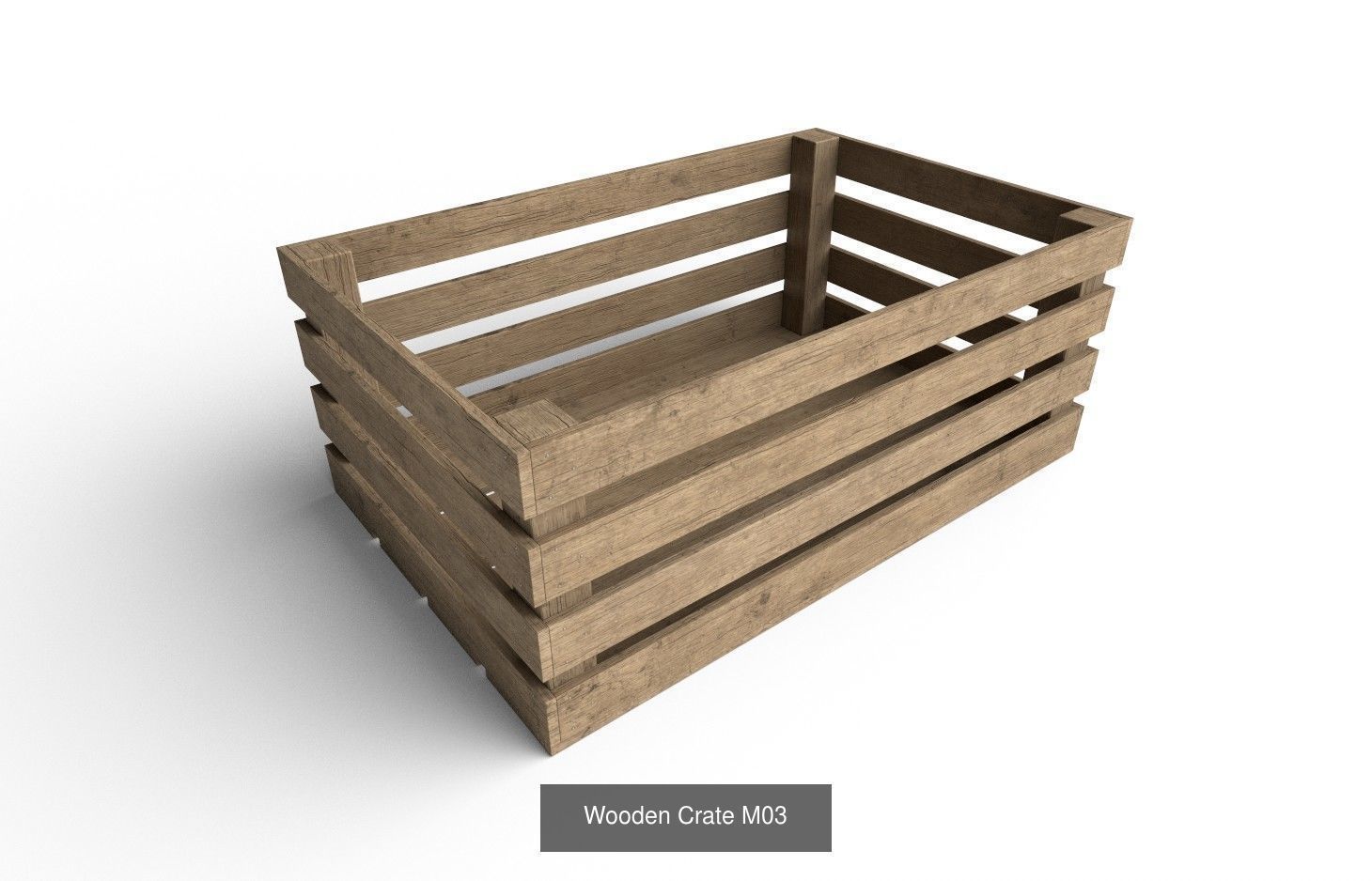  Wooden Crate Col01  - 10 Models 3D Model Collection_4