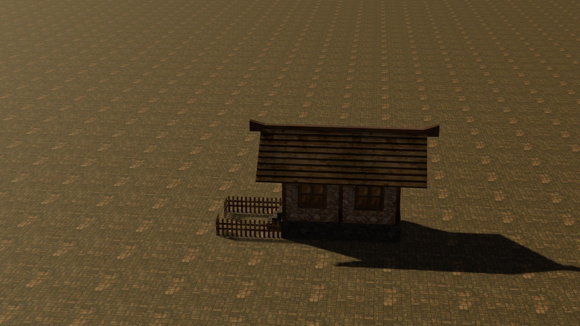 Medieval House 1 Free low-poly 3D model_9