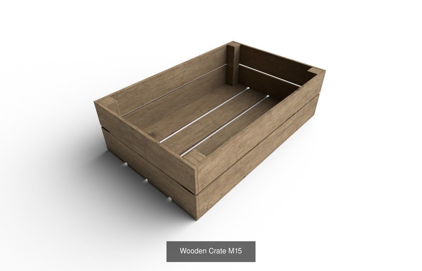  Wooden Crate Col02  - 10 Models 3D Model Collection_7