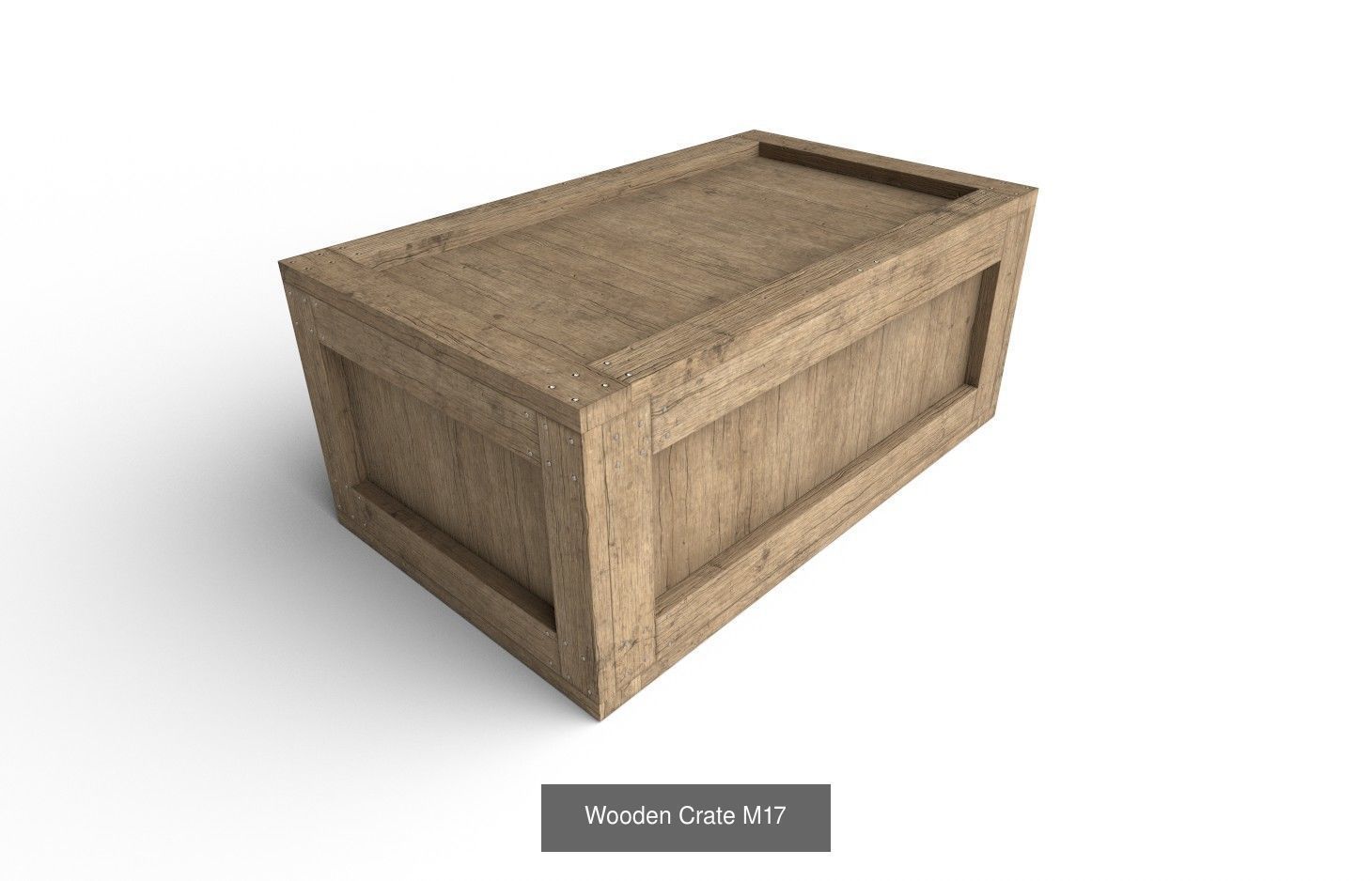  Wooden Crate Col02  - 10 Models 3D Model Collection_5