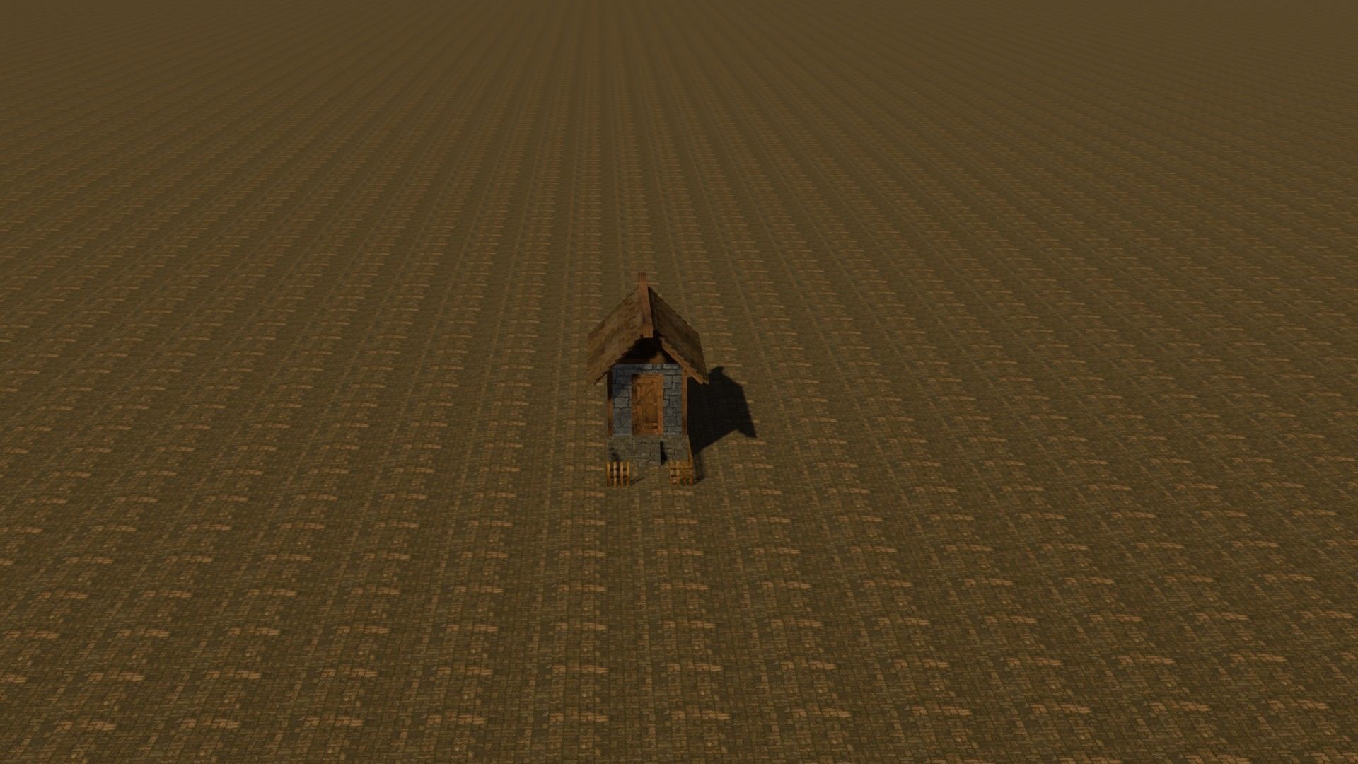 Medieval House Free low-poly 3D model_17