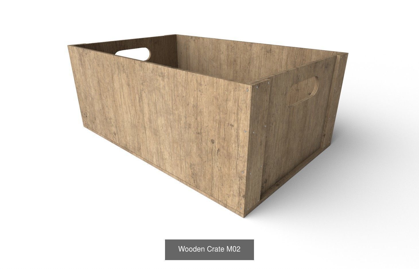 Wooden Crate Col03 - 20 Models 3D Model Collection_7