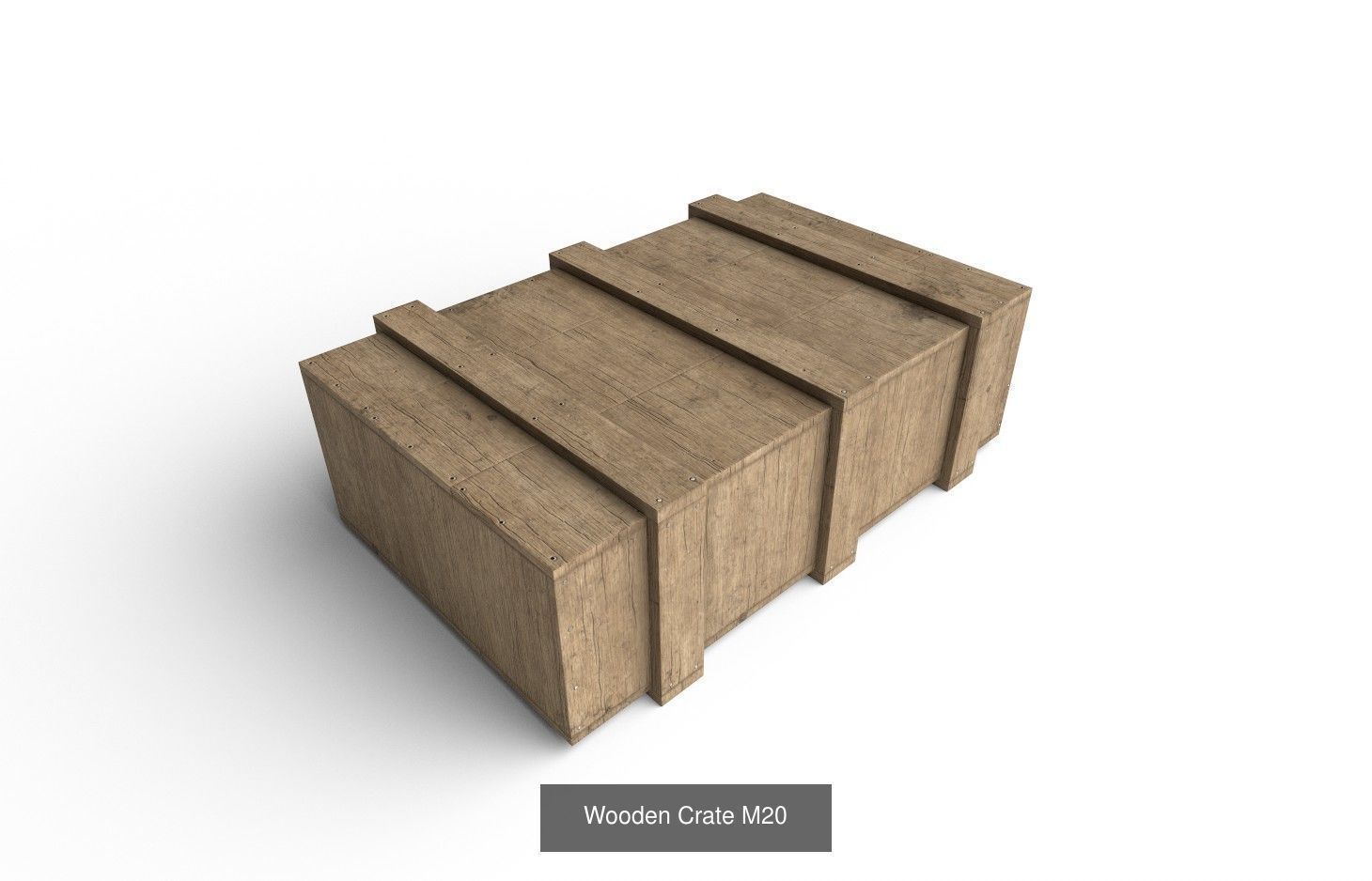 Wooden Crate Col03 - 20 Models 3D Model Collection_16